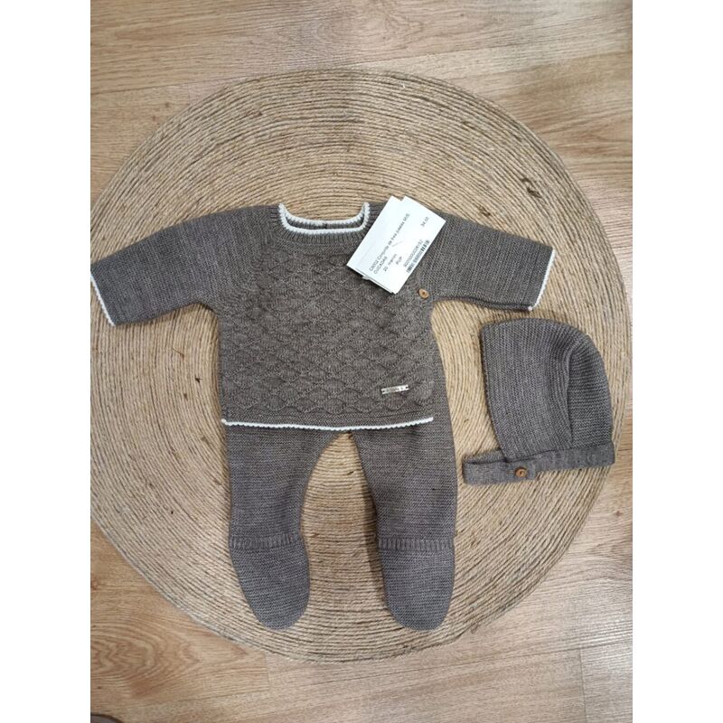 C9002 Conjunto de tres piezas MIS CUCADAS. ROPA PARA BEBES ,PREMAMA Y COLEGIAL - DE 0 5 AÑOS INVIERNO Conjuntos Punto . TALLAS 0