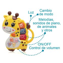 3950 Jirafa musical de juguete Kiokids. JUGUETES PARA BEBE - INSTRUMENTOS MUSICALES MOVILES, PROYECTORES CARRILLONES . Color 0. 
