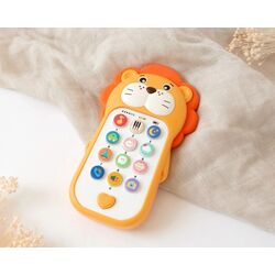 5873 Teléfono musical león para bebés con sonidos de animales Kiokids. JUGUETES PARA BEBE - MOVILES, PROYECTORES CARRILLONES