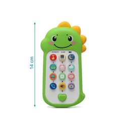 5874 Teléfono musical dinosaurio para bebés con sonidos y melodías Kiokids. JUGUETES PARA BEBE - MOVILES, PROYECTORES