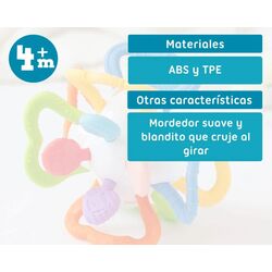 5875 Mordedor sensorial en forma de bola para bebés Kiokids. JUGUETES PARA BEBE . Color 0. 
