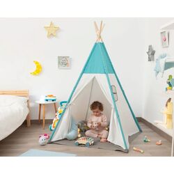 3193 Teepee azul 100X100X160 CM KIOKIDS. MOBILIARIO Y DECORACION PARA BEBE - JUGUETES PRIMEROS ACCESORIOS . Color Azul. 