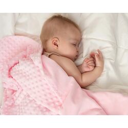 3976 Manta para bebé color rosa KIOKIDS. COCHECITOS-CARRICOCHES PARA BEBE SACOS Y TEXTILES MUSELINAS GASAS CHALES MANTAS . Color