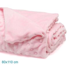 3976 Manta para bebé color rosa KIOKIDS. COCHECITOS-CARRICOCHES PARA BEBE SACOS Y TEXTILES MUSELINAS GASAS CHALES MANTAS . Color