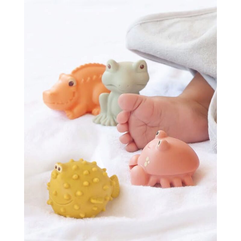 5616 RED MUÑECOS DE BAÑO ANIMALITOS ANTIMOHO KIOKIDS. JUGUETES PARA BEBE - JUEGOS DE BAÑO BEBES . Color 0. 