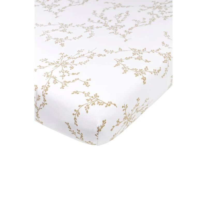 54720 SABANA BAJERA AJUST.CUNA 60 60x120 CM ME-BRANCHES SAND CAMBRASS. MOBILIARIO Y DECORACION PARA BEBE - ROPA CUNA MINICUNA