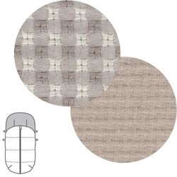 55199 Saco silla universal Vichy beige 45x98x3 cm cambrass. COCHECITOS-CARRICOCHES PARA BEBE SACOS Y TEXTILES SILLA PASEO