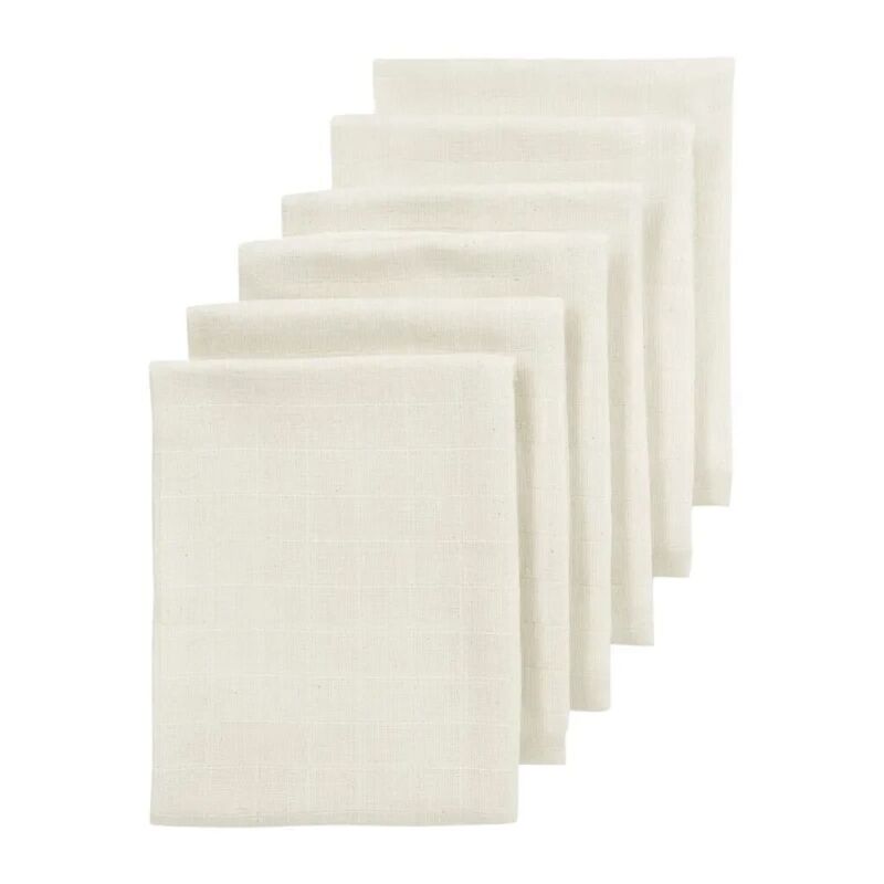 55965 MUSELINA MEDIANA PACK DE 6 70x70 CM ME-UNI NATURE. PUERICULTURA Y COMPLEMENTOS PARA BEBES . Color Beige. 