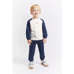 352031 CONJUNTO CHANDAL AZUL NOCHE  STREET MONKEY. ROPA PARA BEBES ,PREMAMA Y COLEGIAL - DE 0 5 AÑOS INVIERNO NIÑO Conjuntos