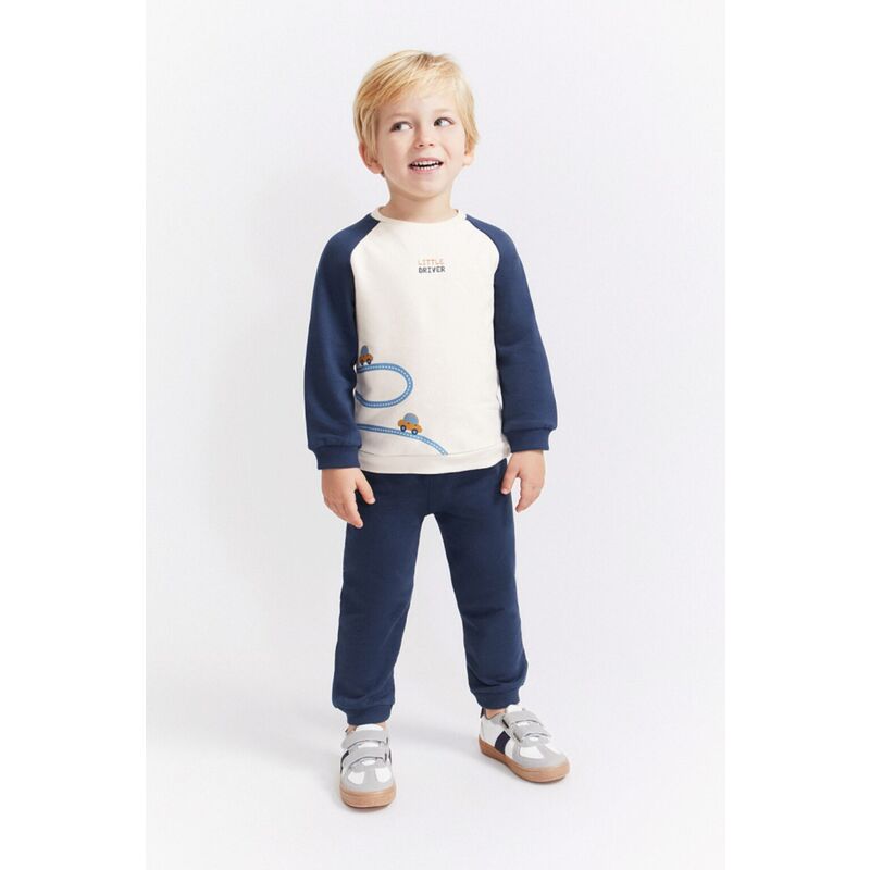352031 CONJUNTO CHANDAL AZUL NOCHE  STREET MONKEY. ROPA PARA BEBES ,PREMAMA Y COLEGIAL - DE 0 5 AÑOS INVIERNO NIÑO Conjuntos