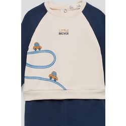 352031 CONJUNTO CHANDAL AZUL NOCHE  STREET MONKEY. ROPA PARA BEBES ,PREMAMA Y COLEGIAL - DE 0 5 AÑOS INVIERNO NIÑO Conjuntos