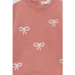 353011 JERSEY DE LACITOS ROSA  STREET MONKEY. ROPA PARA BEBES ,PREMAMA Y COLEGIAL - DE 0 5 AÑOS INVIERNO NIÑA Jerseys Chaquetas