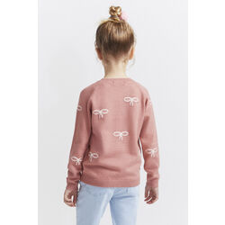353011 JERSEY DE LACITOS ROSA  STREET MONKEY. ROPA PARA BEBES ,PREMAMA Y COLEGIAL - DE 0 5 AÑOS INVIERNO NIÑA Jerseys Chaquetas