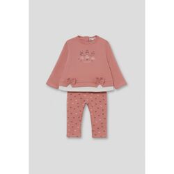 353013 CONJUNTO CHANDAL CON LACITOS ROSA STREET MONKEY. ROPA PARA BEBES ,PREMAMA Y COLEGIAL - DE 0 5 AÑOS INVIERNO NIÑA