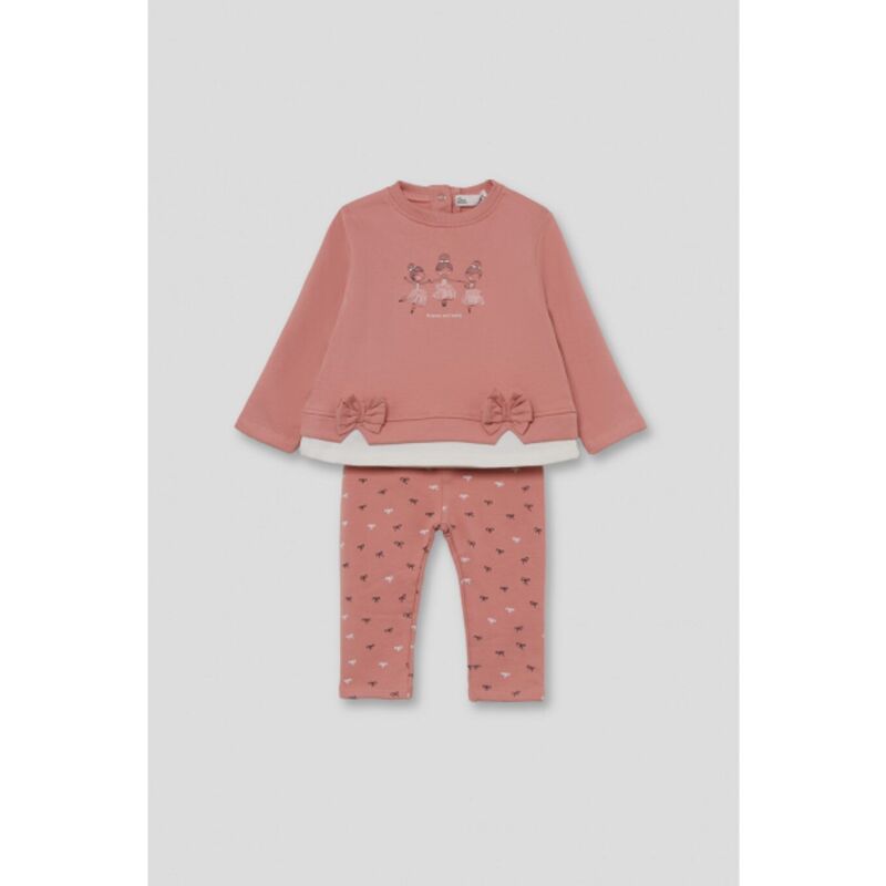 353013 CONJUNTO CHANDAL CON LACITOS ROSA STREET MONKEY. ROPA PARA BEBES ,PREMAMA Y COLEGIAL - DE 0 5 AÑOS INVIERNO NIÑA