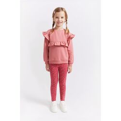 353043 CONJUNTO CHANDAL CON FLEQUILLOS ROSA  STREET MONKEY. ROPA PARA BEBES ,PREMAMA Y COLEGIAL - DE 0 5 AÑOS INVIERNO NIÑA