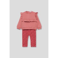 353043 CONJUNTO CHANDAL CON FLEQUILLOS ROSA  STREET MONKEY. ROPA PARA BEBES ,PREMAMA Y COLEGIAL - DE 0 5 AÑOS INVIERNO NIÑA