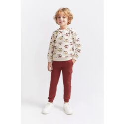 354030 CONJUNTO CHANDAL CREMA STREET MONKEY. ROPA PARA BEBES ,PREMAMA Y COLEGIAL - DE 0 5 AÑOS INVIERNO NIÑO Deportiva . TALLAS