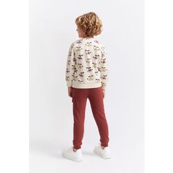 354030 CONJUNTO CHANDAL CREMA STREET MONKEY. ROPA PARA BEBES ,PREMAMA Y COLEGIAL - DE 0 5 AÑOS INVIERNO NIÑO Deportiva . TALLAS