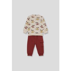 354030 CONJUNTO CHANDAL CREMA STREET MONKEY. ROPA PARA BEBES ,PREMAMA Y COLEGIAL - DE 0 5 AÑOS INVIERNO NIÑO Deportiva . TALLAS