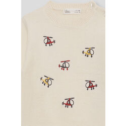 354031 JERSEY CON HELICÓPTEROS EN CRUDO  STREET MONKEY. ROPA PARA BEBES ,PREMAMA Y COLEGIAL - DE 0 5 AÑOS INVIERNO NIÑO Jerseys