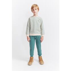 354050  CONJUNTO CHANDAL DE RAYAS DE ERIZO VERDE AMAZONAS. ROPA PARA BEBES ,PREMAMA Y COLEGIAL - DE 0 5 AÑOS INVIERNO NIÑO