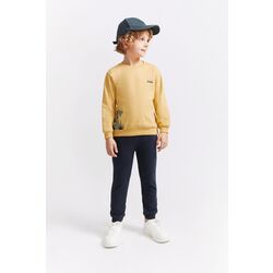354070 CONJUNTO CHANDAL DINOSAURIO MOSTAZA. ROPA PARA BEBES ,PREMAMA Y COLEGIAL - DE 0 5 AÑOS INVIERNO NIÑO Deportiva Conjuntos