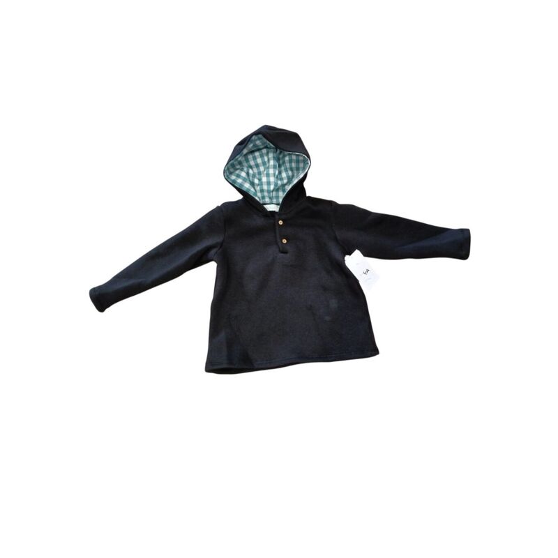 SUDADERA CON CAPUCHA CON INTERIOR DE POLAR DULCE TIOVIVO. ROPA PARA BEBES ,PREMAMA Y COLEGIAL - DE 0 5 AÑOS INVIERNO NIÑO