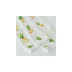 UB0510  MUSELINA DE BEBE LITTLE UNICORNIO BAMBÚ PIÑA 120X120. COCHECITOS-CARRICOCHES PARA BEBE SACOS Y TEXTILES MUSELINAS GASAS