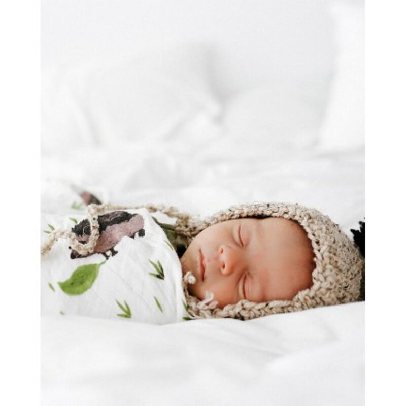 UB0513 MUSELINA DE BEBÉ LITTLE UNICORN BAMBÚ ERIZOS 120X120. COCHECITOS-CARRICOCHES PARA BEBE SACOS Y TEXTILES MUSELINAS GASAS .