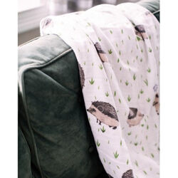 UB0513 MUSELINA DE BEBÉ LITTLE UNICORN BAMBÚ ERIZOS 120X120. COCHECITOS-CARRICOCHES PARA BEBE SACOS Y TEXTILES MUSELINAS GASAS .