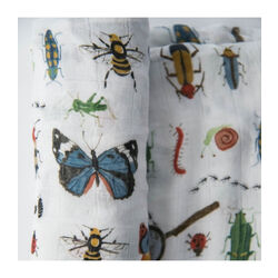 UB0526 MUSELINA DE BEBÉ LITTLE UNICORN BAMBÚ BUGS 120X120. COCHECITOS-CARRICOCHES PARA BEBE SACOS Y TEXTILES MUSELINAS GASAS .