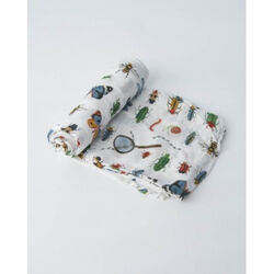 UB0526 MUSELINA DE BEBÉ LITTLE UNICORN BAMBÚ BUGS 120X120. COCHECITOS-CARRICOCHES PARA BEBE SACOS Y TEXTILES MUSELINAS GASAS .