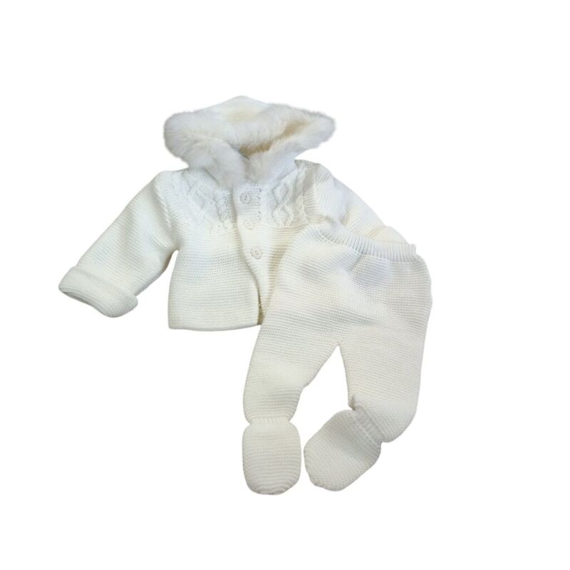 Ve 323 Conjunto de dos piezas con pelo crudo   Sardón. ROPA PARA BEBES ,PREMAMA Y COLEGIAL - DE 0 5 AÑOS INVIERNO Conjuntos