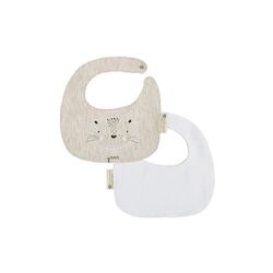 19013610 SET DE DOS BABEROS 19X19 LEON COIMASA. PUERICULTURA Y COMPLEMENTOS PARA BEBES - COMIDA BABEROS . Color 0. 