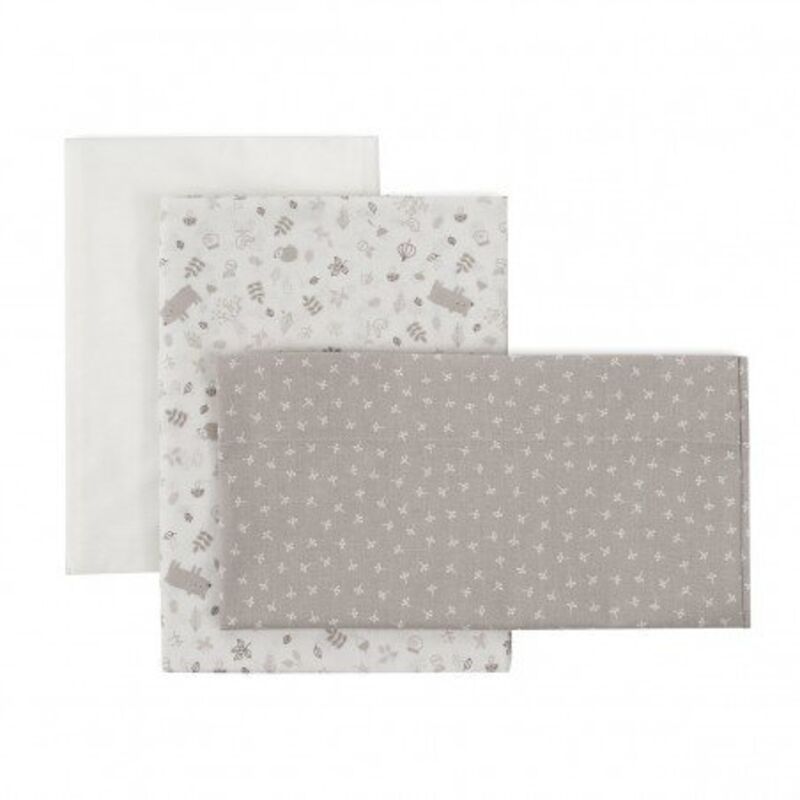 54553 SABANA CUNA 3 PCS (CUNA 60) 60x120x1 CM ABETE BEIGE cambrass. MOBILIARIO Y DECORACION PARA BEBE - ROPA CUNA MINICUNA