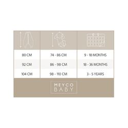 54765 PIJAMA S/M FORR.CANALÉ TOG 2.0 80 CM ME-RIB MINI SPOT SAND MELANGE MEYCO CAMBRASS. MOBILIARIO Y DECORACION PARA BEBE -