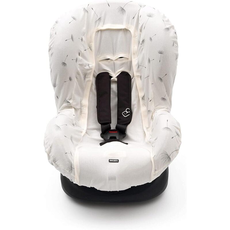 1426838 Funda universal de algodón para sillas de coche grupo 1 – DOOKY. SILLAS DE AUTO PARA BEBE - Accesorios . Color CRUDO. 