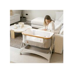 BT916B MINICUNA COLECHO STELLA BEIG OLMITOS. MOBILIARIO Y DECORACION PARA BEBE - MINICUNAS SERONES . Color Beige. 