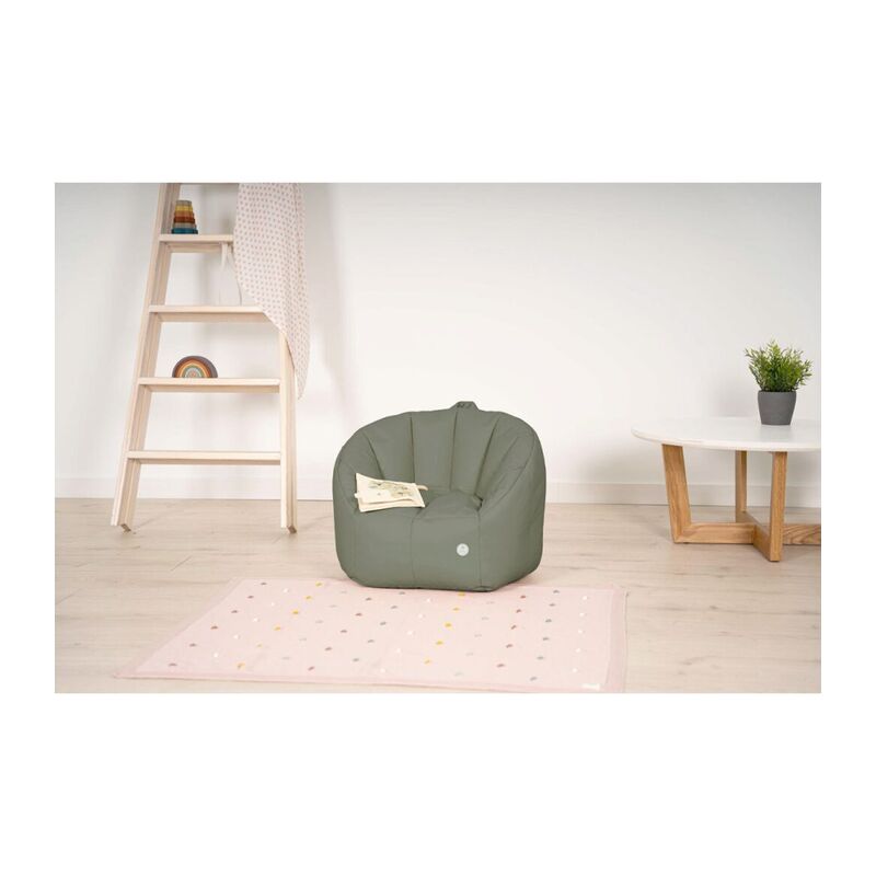 Puff infantil NIDO Olmitos. MOBILIARIO Y DECORACION PARA BEBE PUERICULTURA COMPLEMENTOS BEBES - CASA JUGUETES . Color Verde. 