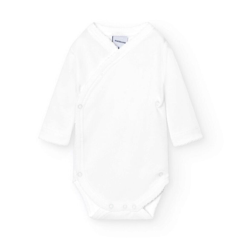 Body cruzado clasico basico 1150 babidu. ROPA PARA BEBES ,PREMAMA Y COLEGIAL - DE 0 5 AÑOS INTERIOR Bodys . Color Beige. TALLAS