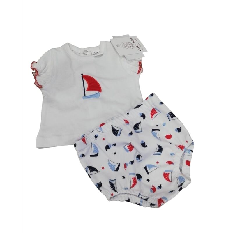 22260 Conjunto de niño Glory. ROPA PARA BEBES ,PREMAMA Y COLEGIAL - DE 0 5 AÑOS INFANTIL VERANO . TALLAS 3 meses. 