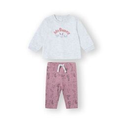 25201529 CONJUNTO 2 PIEZAS GRIS CLARO TALAMAN. ROPA PARA BEBES ,PREMAMA Y COLEGIAL - DE 0 5 AÑOS INVIERNO NIÑA deportiva .