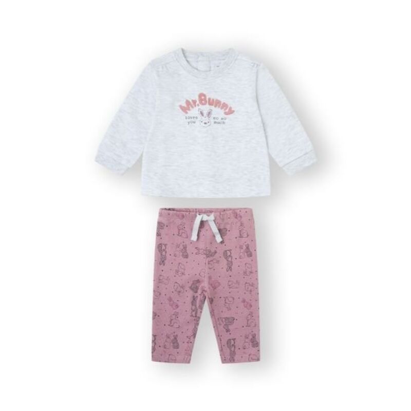 25201529 CONJUNTO 2 PIEZAS GRIS CLARO TALAMAN. ROPA PARA BEBES ,PREMAMA Y COLEGIAL - DE 0 5 AÑOS INVIERNO NIÑA deportiva .