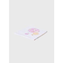 9025 Arrullo serigrafiado mayoral. COCHECITOS-CARRICOCHES PARA BEBE SACOS Y TEXTILES MUSELINAS GASAS CHALES MANTAS . Color Rosa.