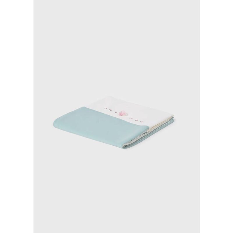 9047 Arroyo motivo mayoral. COCHECITOS-CARRICOCHES PARA BEBE SACOS Y TEXTILES MUSELINAS GASAS CHALES MANTAS . Color Verde. 