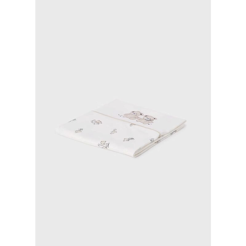 9047 Arroyo motivo mayoral. COCHECITOS-CARRICOCHES PARA BEBE SACOS Y TEXTILES MUSELINAS GASAS CHALES MANTAS . Color ARENA. 