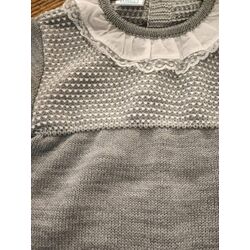 CONJUNTO 8130 PIE PUNTO ARROZ  PRIM BABY. ROPA PARA BEBES ,PREMAMA Y COLEGIAL - DE 0 5 AÑOS INVIERNO Peleles . TALLAS 3 meses. 