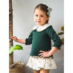 CAM 024 CAMELIA CJTO SUDADERA FALDA DANIESTY. ROPA PARA BEBES ,PREMAMA Y COLEGIAL - DE 0 5 AÑOS INVIERNO NIÑA Conjuntos . TALLAS