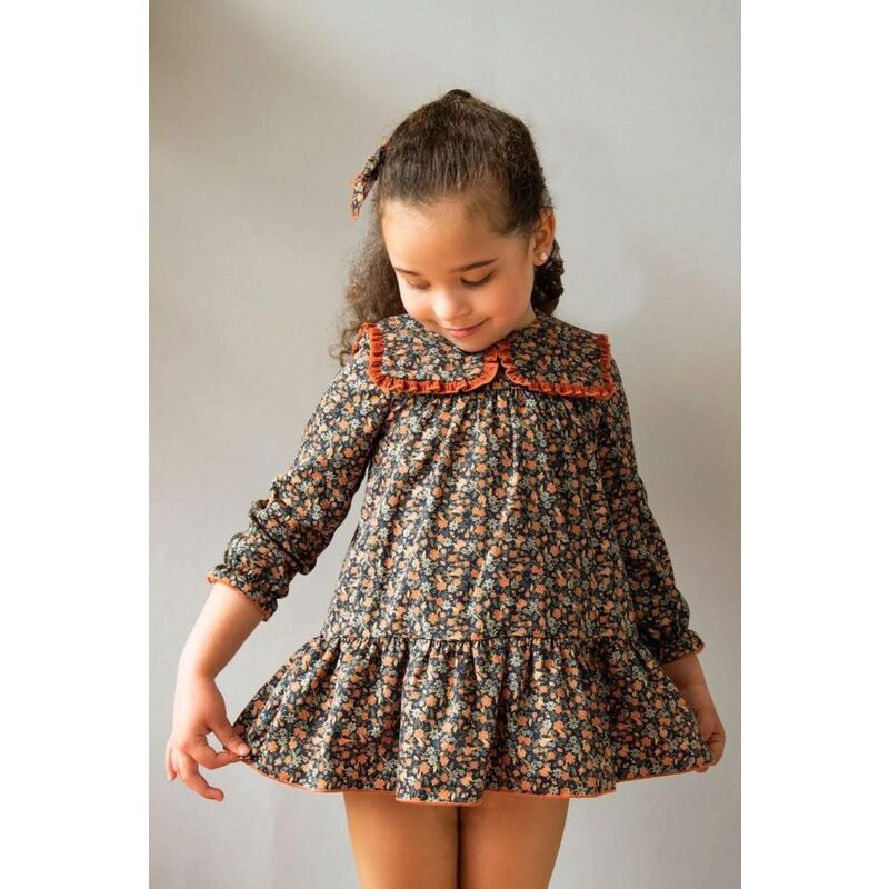 DAL 002 DALIA VESTIDO VUELO DANIESTY. ROPA PARA BEBES ,PREMAMA Y COLEGIAL - DE 0 5 AÑOS INVIERNO NIÑA Vestidos . TALLAS 4 años. 